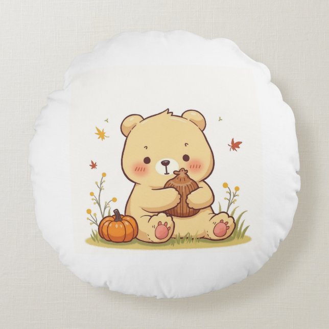 cojín de almohada de oso de peluche (Anverso)