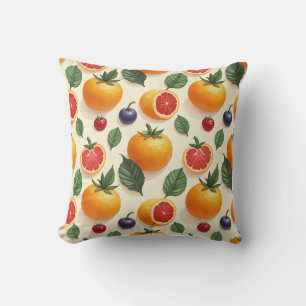 cojín de almohada de patrón de fruta