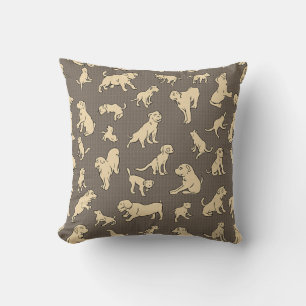 cojín de almohada de perro lindo