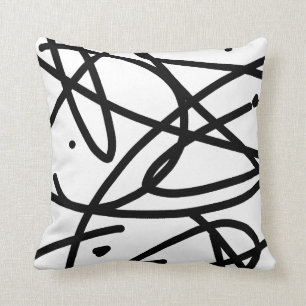 Cojín de almohada del patrón artístico abstracto m