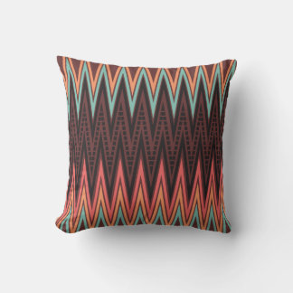 Cojín de almohada del patrón Zig Zag de Reggae Bas