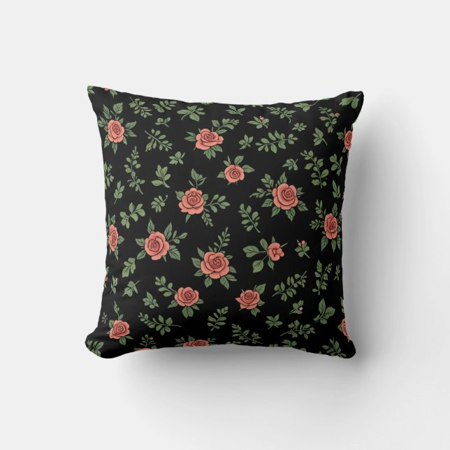 cojín de almohada floral (Anverso)