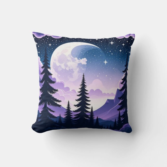 cojín de almohada nocturna oscura (Anverso)