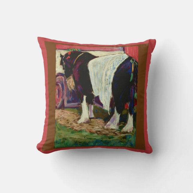 Cojín de caballos de Shire o Pillow (Anverso)