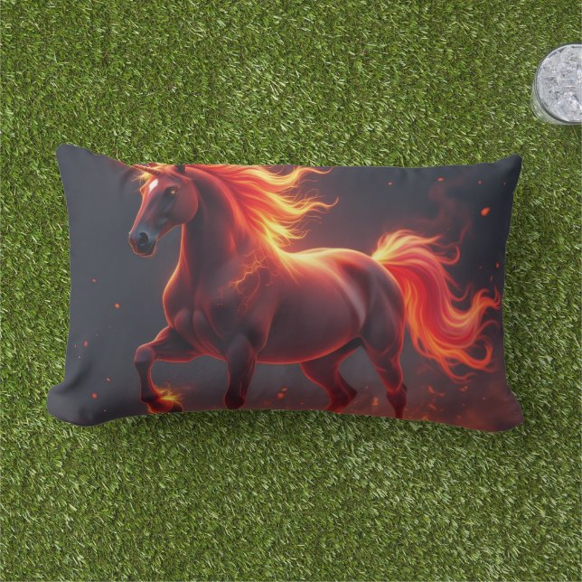 Cojín De Exterior „2026 – Das Jahr des Feuerpferds“6 (Césped)