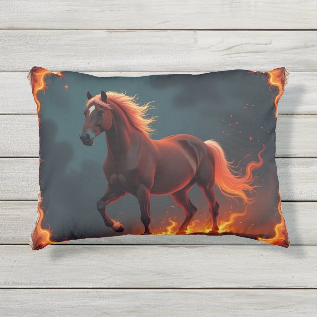 Cojín De Exterior „2026 – Das Jahr des Feuerpferds“8 (Anverso)