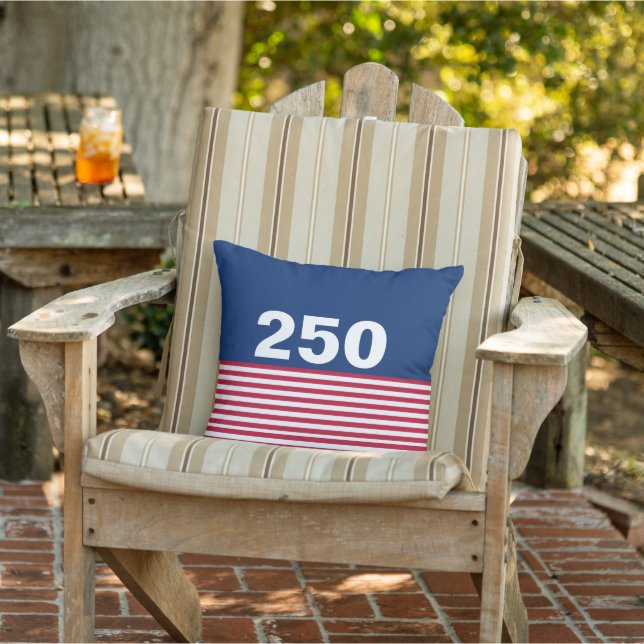 Cojín De Exterior 250 Red White and Blue USA Anniversary (Silla)