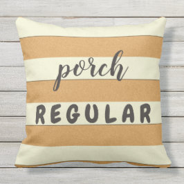 Cojín De Exterior 2 en 1 color de encargo y texto de las rayas