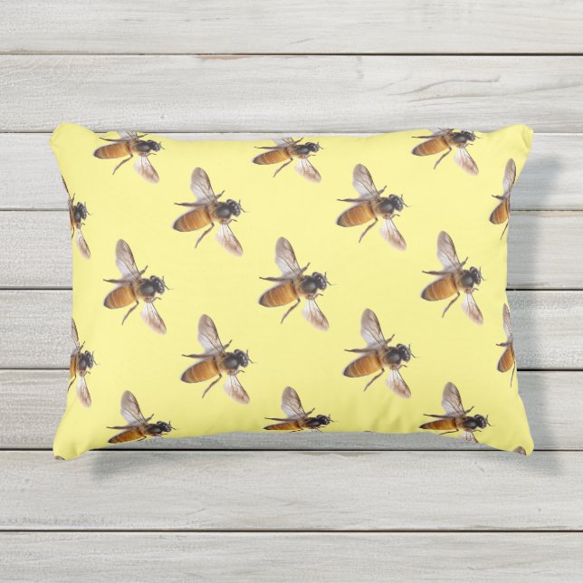 Cojín De Exterior Abeja de miel (Anverso)