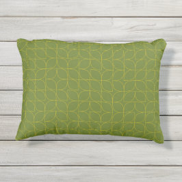 Cojín De Exterior Absorción de hojas verdes, frescas, modernas y jug