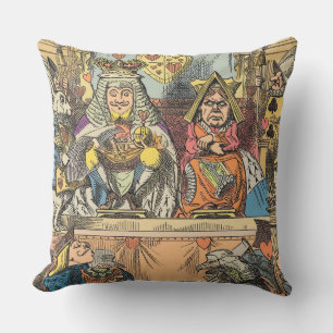 Cojín De Exterior Alicia en personajes del gato de Cheshire en el pa