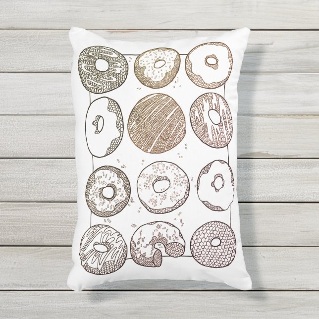 COJÍN DE EXTERIOR ALMOHADÓN EXTERIOR KNIT DOZEN DONUTS (Frente (Vertical))