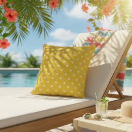 Cojín De Exterior Almohadones Exteriores Amarillos | Impresión Diver