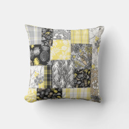 Cojín De Exterior Aloha Patchwork Impresiones Tropicales Hawaianas -