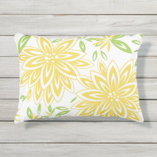 COJÍN DE EXTERIOR AMARILLO DE MANTEQUILLA AL AIRE LIBRE ELEGANTE DE