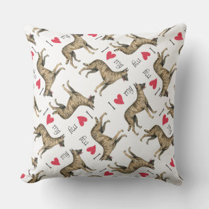 Cojín De Exterior Amo a mi Pastor Holandés