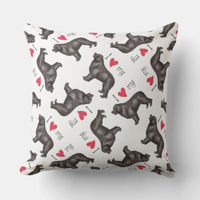 Cojín De Exterior Amo mi Terranova (Anverso)