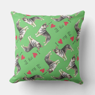 Cojín De Exterior Amo mi Vallhund Sueco