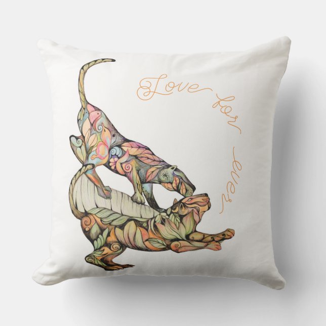 Cojín De Exterior Amor para siempre (Anverso)