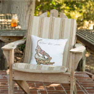 Cojín De Exterior Amor por la danza de los tigres