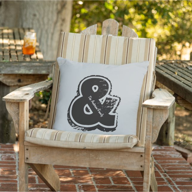 Cojín De Exterior Ampersand Pillow personalizado (Silla)