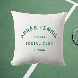 Cojín De Exterior Après Tennis Social Club Crest Verde Personalizado