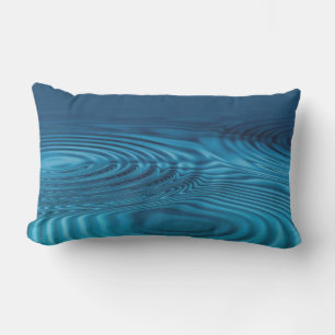 Cojín De Exterior Aqua Blue Ripples