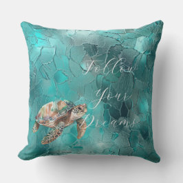 Cojín De Exterior Aqua Verde azulada Turquoise Glam