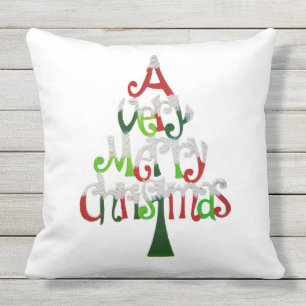 Cojín De Exterior Árbol de Navidad muy divertido