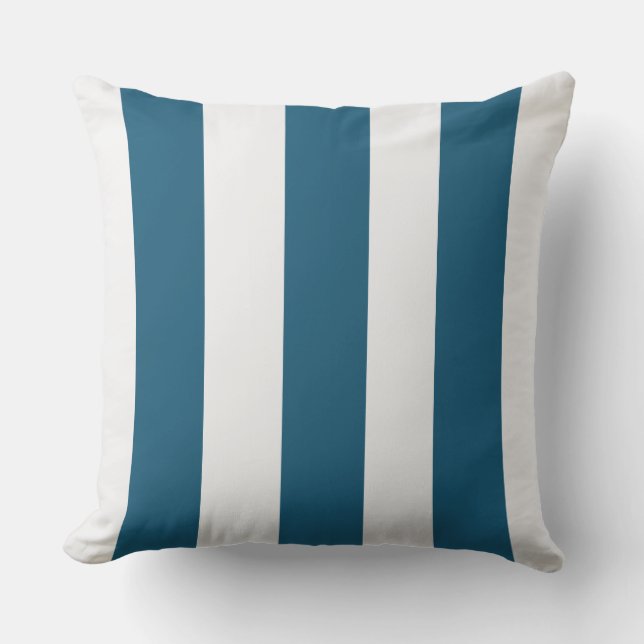 Cojín De Exterior Armada a rayas y interior blanco (Anverso)