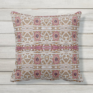 Cojín De Exterior arte bohemio deco moda vino rojo burdeos