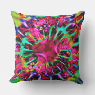 Cojín De Exterior Arte fractal Kaleidoscope Apofisis - I