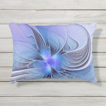 Arte fractal moderno abstracto lavanda azul