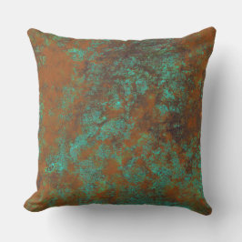 Cojín De Exterior Arte rústico vintage de Heva Weva Rust Metalizado