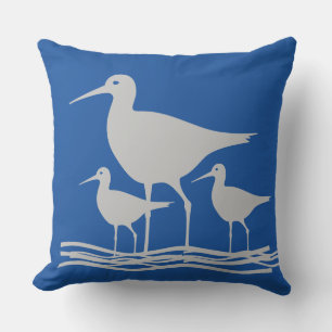 Cojín De Exterior Aves oceánicas de Sandpiper