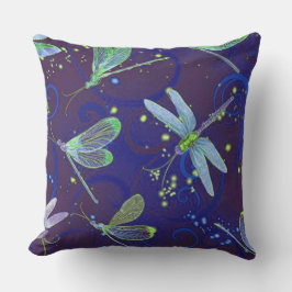 Cojín De Exterior Azul Dragonfly