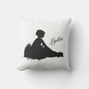 Cojín De Exterior Bailarina Cansada Personalizado con Nombre