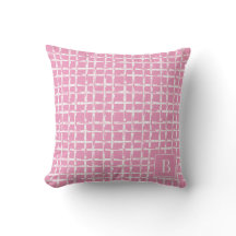 Bambú Elegante – Monograma Costero Rosa