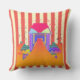 Cojín De Exterior Bandas rojas de casa