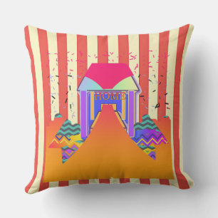 Cojín De Exterior Bandas rojas de casa