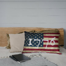 Bandera Americana Grunge Vintage 1776