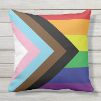 Bandera arcoiris del orgullo gay progresista LGBTQ