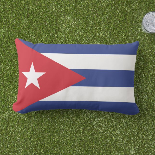 Cojín De Exterior Bandera de Cuba (Césped)