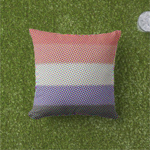 Cojín De Exterior Bandera de Orgullo Cupioromántico Abstracta Trippy