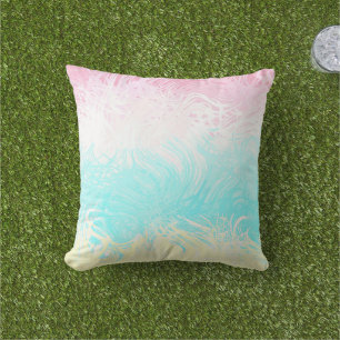 Cojín De Exterior Bandera de orgullo Genderflux abstracta boho swirl