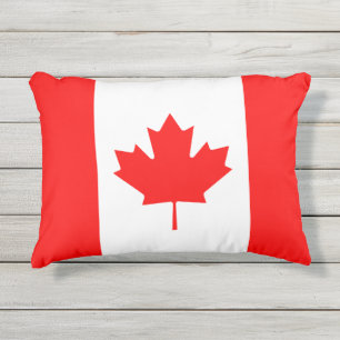 Cojín De Exterior Bandera Nacional Patriótica de CANADÁ
