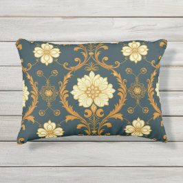 Cojín De Exterior "Barockes Ornament-Muster in Gold und Schwarz" Dec