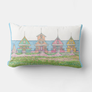 Cojín De Exterior Beach Cottages Peachy Lumbar Pillow
