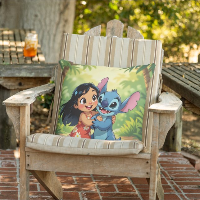 Cojín De Exterior Beste Freunde fürs Leben – Lilo & Stitch   (Silla)