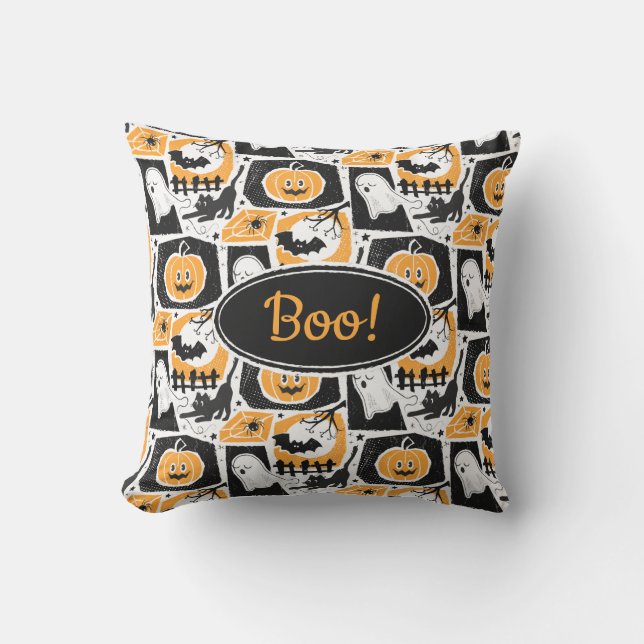 Cojín De Exterior Beware of the cat! (Anverso)